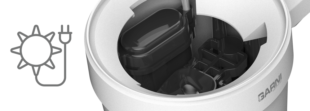 WiFi meteostanice s předpovědí počasí GARNI 2060 Arcus - detail srážkoměr