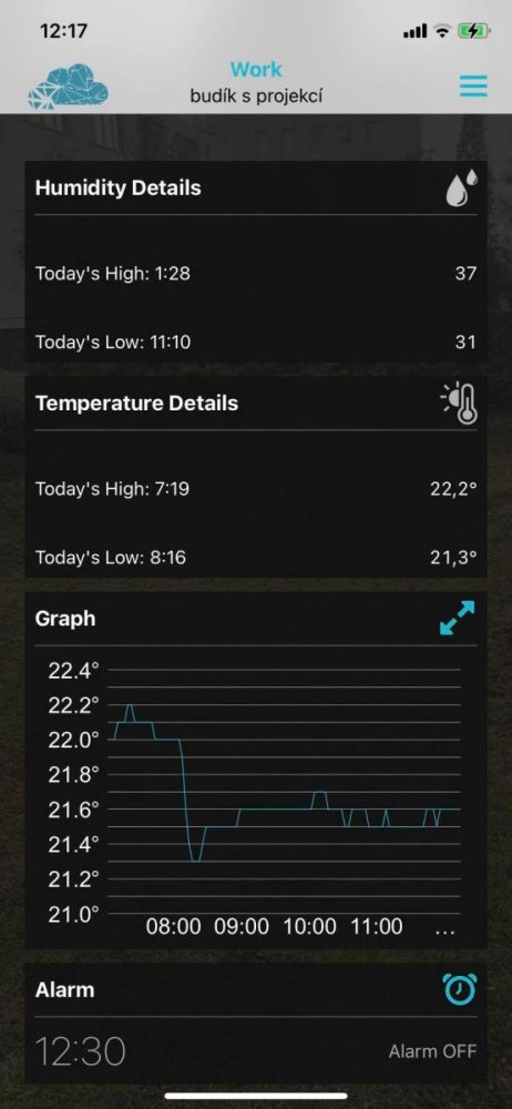 Náhled aplikace TFA VIEW