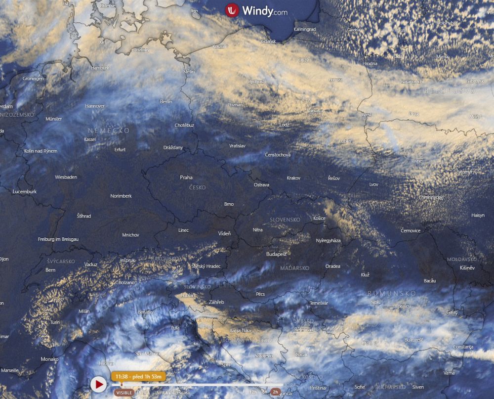 Screnshot aplikace Windy