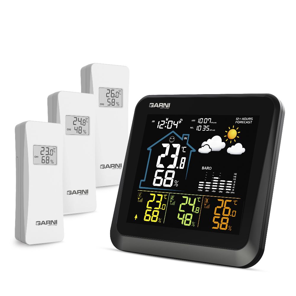 Meteostanice se 3 čidly GARNI 502