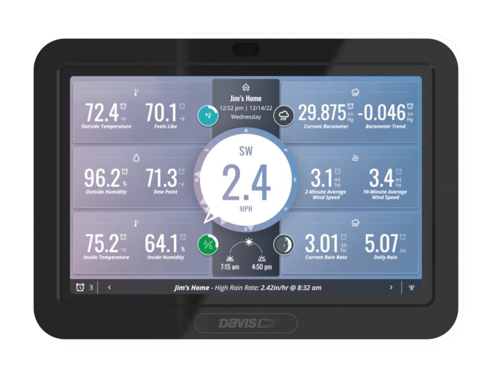 Displej profesionální meteostanice Davis Vantage Pro 2