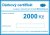 Dárkový certifikát 2000 Kč