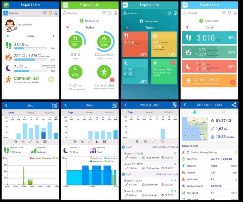 Fitness náramek s měřením tepové frekvence GARNI Q-68HR