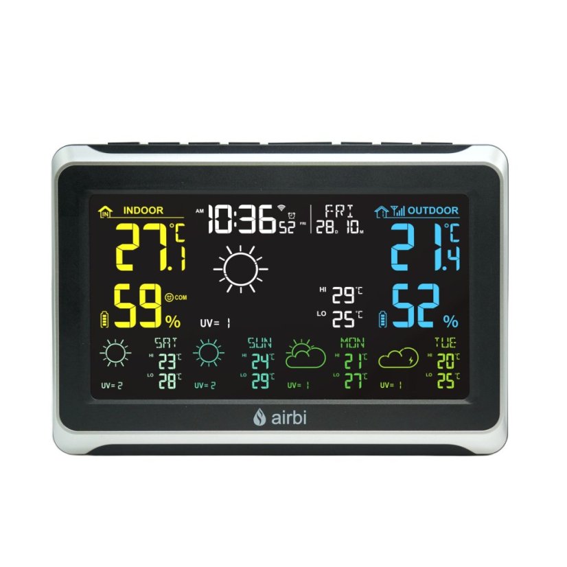 Airbi FORECAST - domácí WiFi meteostanice s chytrou předpovědí