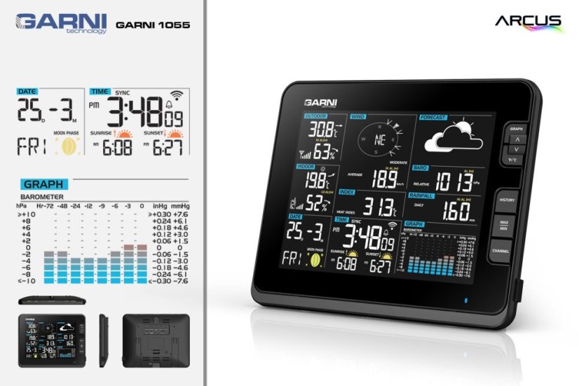 GARNI 1055 Arcus - WiFi meteorologická stanice