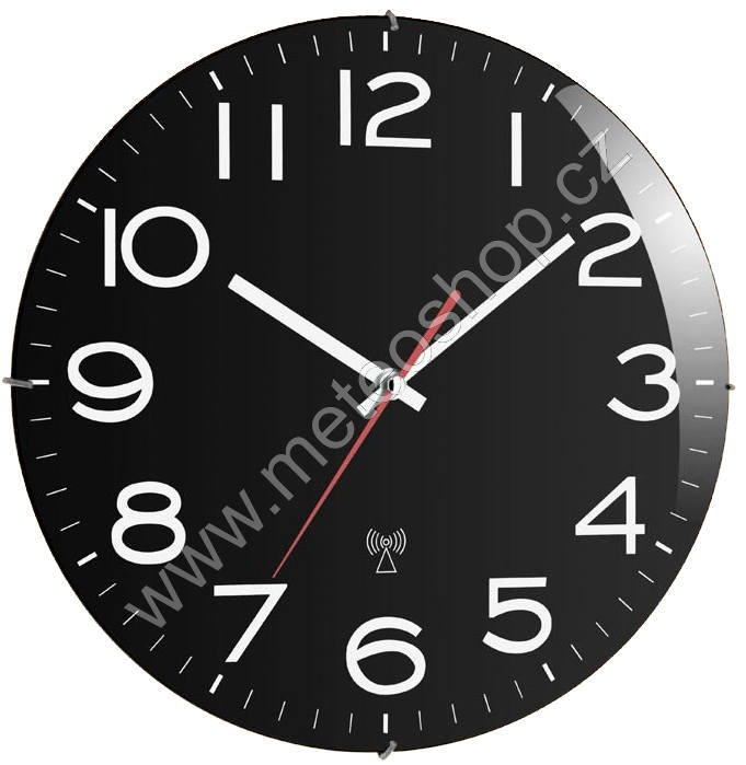 TFA 60.3509 - Nástěnné hodiny řízené DCF signálem - kryt ze skla