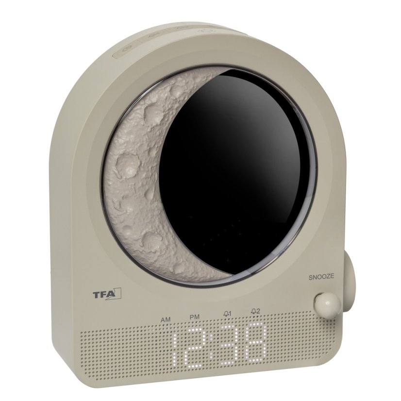 TFA 60.2053.15 - retro světelný budík Měsíc a meteory