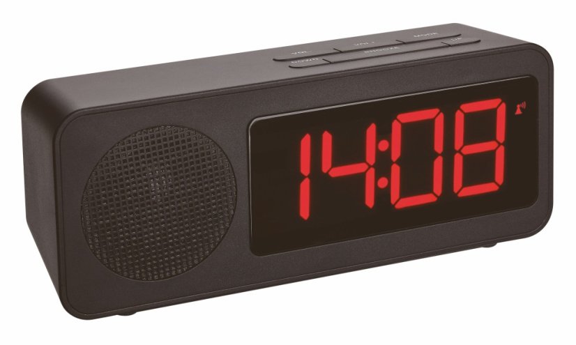 TFA 60.2546.01 - Digitální budík s FM rádiem, DCF časem a USB výstupem pro dobíjení mobilních zařízení