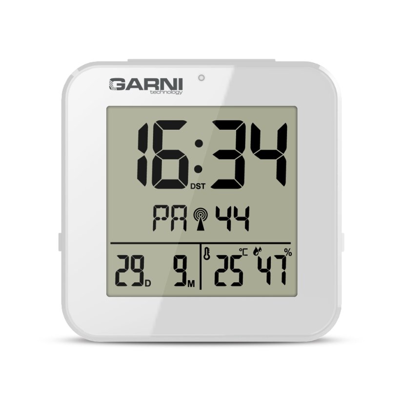 GARNI 138W – Digitální budík s měřením vnitřní teploty a vlhkosti