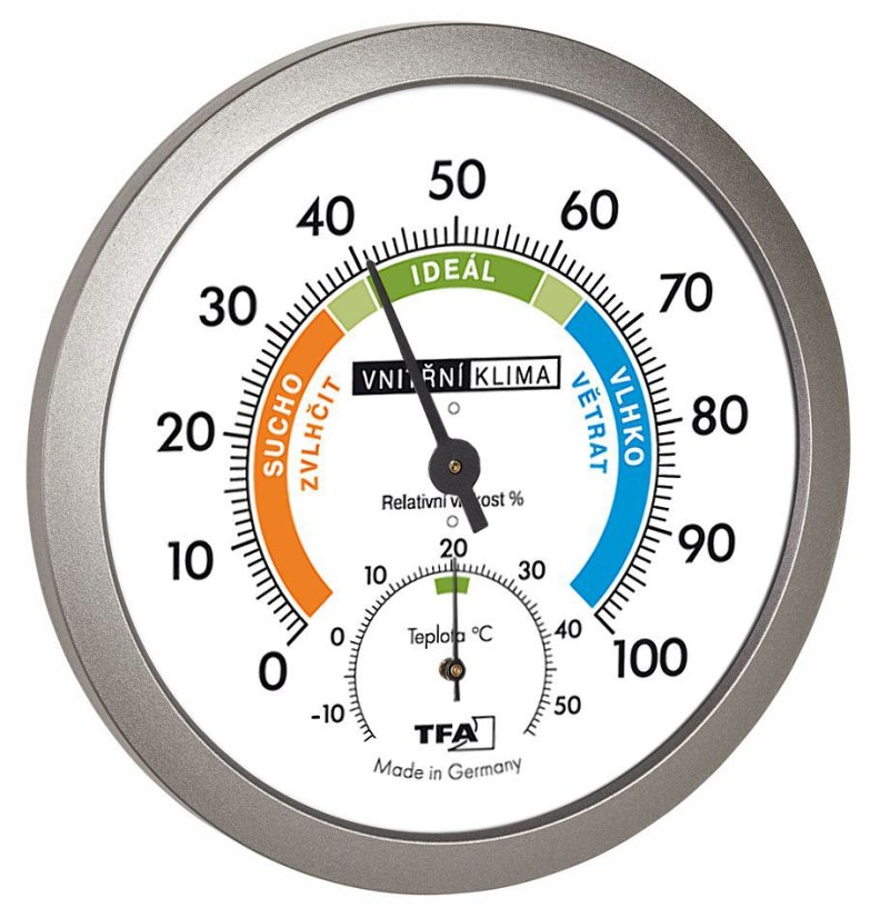 TFA 45.2042.50CZ - Kombinace (Teploměr + Vlhkoměr) 100 mm