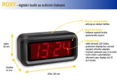 TFA 60.2024.10 - ROXY - Digitální budík