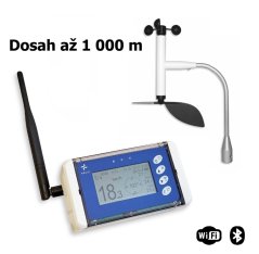Bezdrátový měřič rychlosti a směru větru s dlouhým dosahem WL13X-WSD