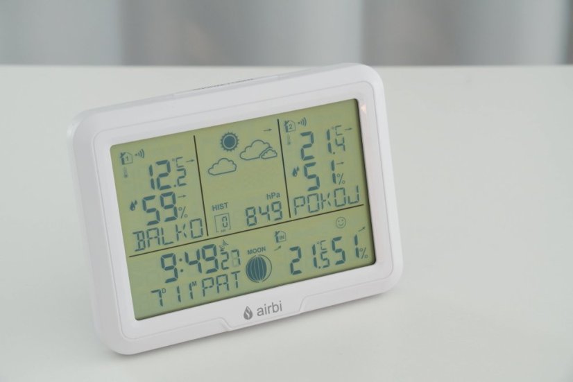 Airbi DUO - meteostanice se 2 bezdrátovými čidly