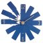 TFA 60.3020.06 - Designové nástěnné hodiny CLOCK IN THE BOX s tichým chodem - modré