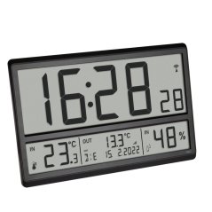 TFA 60.4523.01 - DCF nástěnné hodiny s vnitřní teplotou/vlhkostí a vnější teplotou
