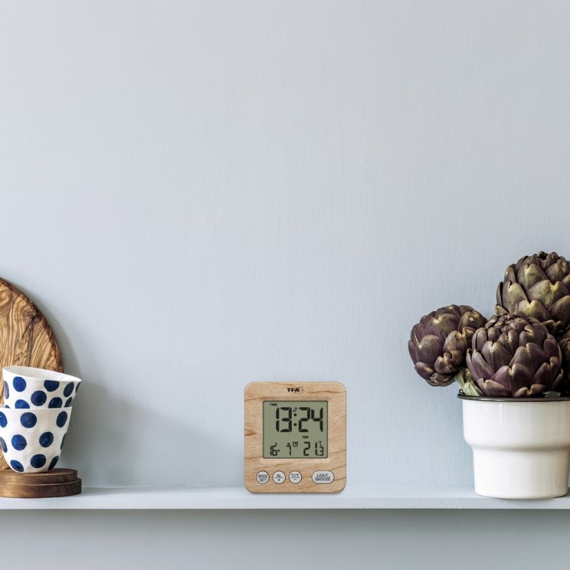 TFA 60.2567.08 - rádiem řízený digitální budík