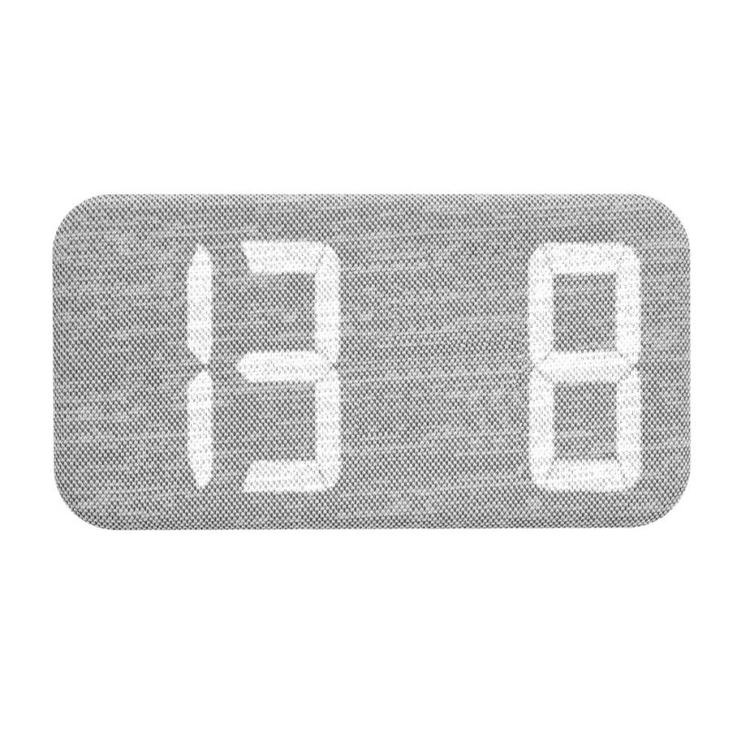 TFA 60.2042.02 -  Digitální budík s látkovým panelem a LED číslicemi