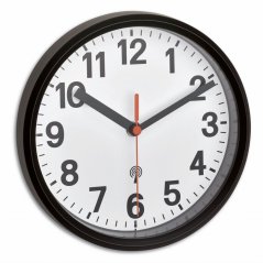 TFA 60.3538.01 - DCF nástěnné hodiny - černé