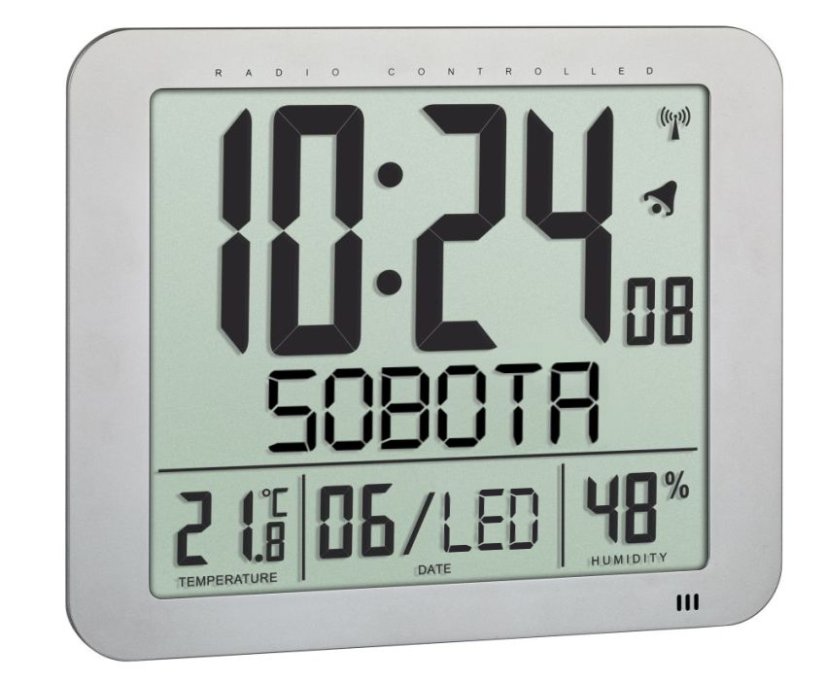 TFA 60.4516.54 - DCF nástěnné hodiny s češtinou