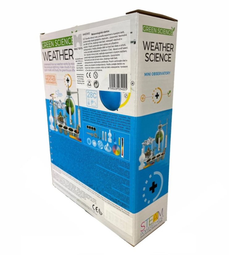 Věda o počasí - sada pokusů pro děti - GREEN SCIENCE