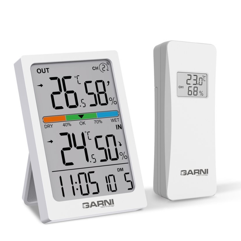 GARNI 155TH - bezdrátový teploměr s vlhkoměrem