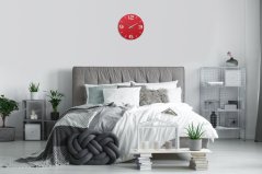 TFA 60.3047.05 - CONTOUR - Nástěnné hodiny - červené