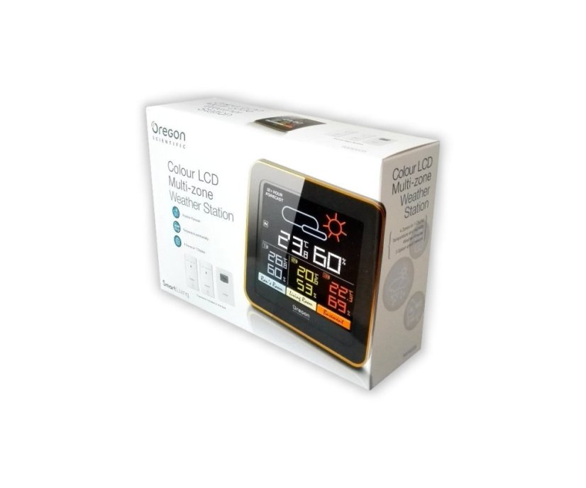 Meteorologická stanice s barevným displejem Oregon Scientific RAR502S + 3 bezdrátové senzory