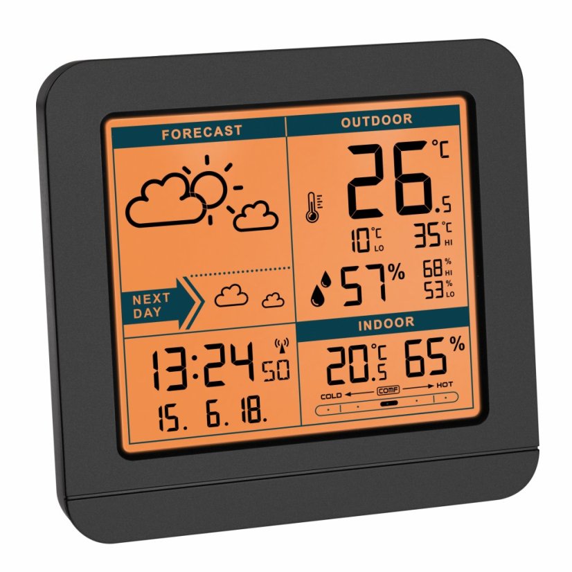 TFA 35.1152.01 - SKY - Bezdrátová meteostanice - černá