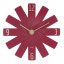 TFA 60.3020.05 - Designové nástěnné hodiny CLOCK IN THE BOX s tichým chodem - červené