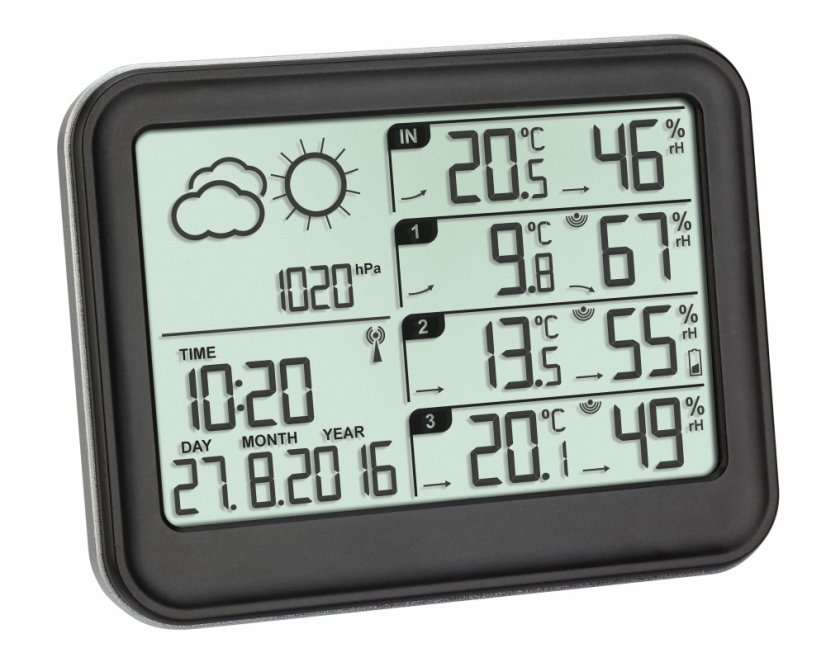 TFA 35.1142.01 - VIEW - Meteostanice se třemi senzory teploty/vlhkosti