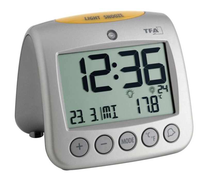 TFA 60.2514 - Rádiem řízený budík s teploměrem