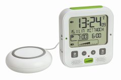 TFA 60.2538.02 - BOOM - Rádiově řízený budík s vibrační jednotkou a extra hlasitým zvoněním