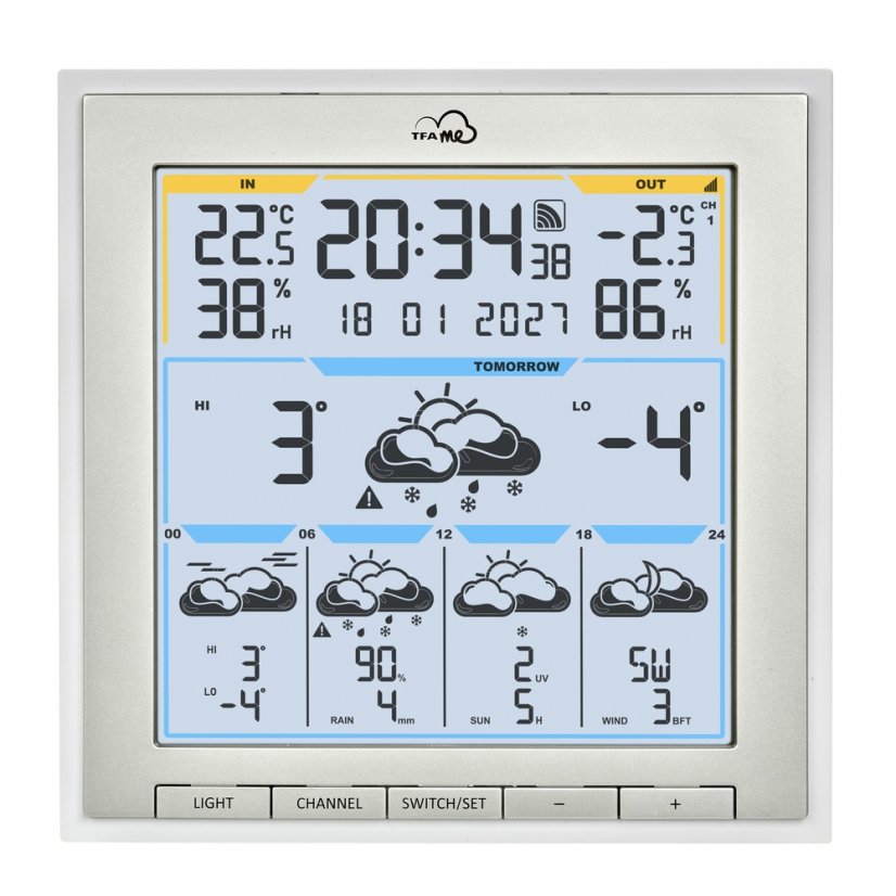 TFA 35.8105.02 - Bezdrátová WiFi meteostanice s chytrou předpovědí TFA.me ID-08