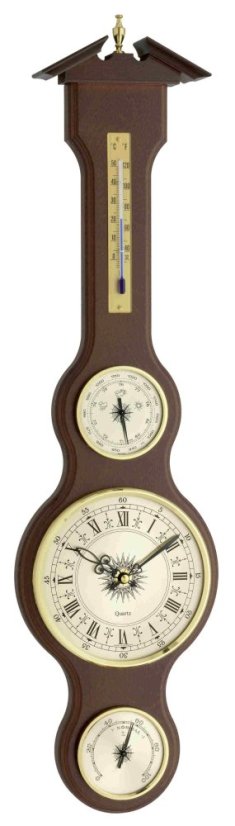 TFA 45.3004.04 - Meteostanice kaplička s teploměrem, vlhkoměrem, barometrem a hodinami