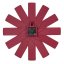 TFA 60.3020.05 - Designové nástěnné hodiny CLOCK IN THE BOX s tichým chodem - červené