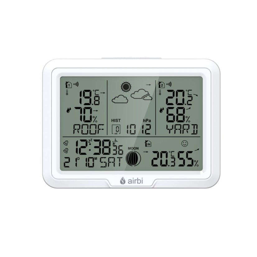 Airbi DUO - meteostanice se 2 bezdrátovými čidly