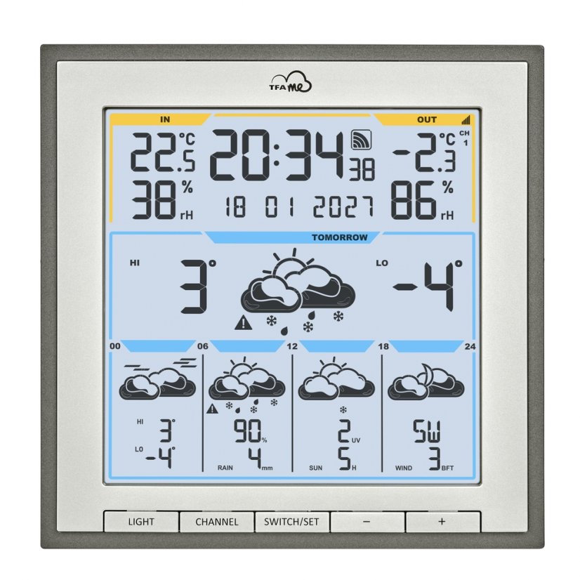 TFA 35.8105.10 - Bezdrátová WiFi meteostanice s chytrou předpovědí TFA.me ID-08