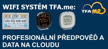 TFA.me – nová řada WiFi meteostanic s přesnou předpovědí počasí a ukládáním dat na cloud