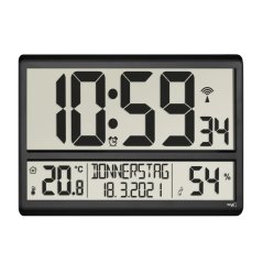 TFA 60.4520.01 - DCF nástěnné hodiny s vnitřní teplotou a vlhkostí