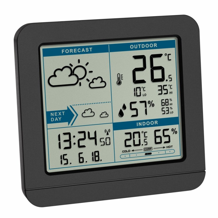 TFA 35.1152.01 - SKY - Bezdrátová meteostanice - černá