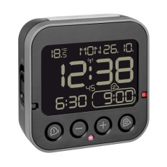 TFA 60.2552.01 - BINGO 2.0 - Digitální rádiem řízený budík s inverzním displejem a ukazatelem vnitřní teploty
