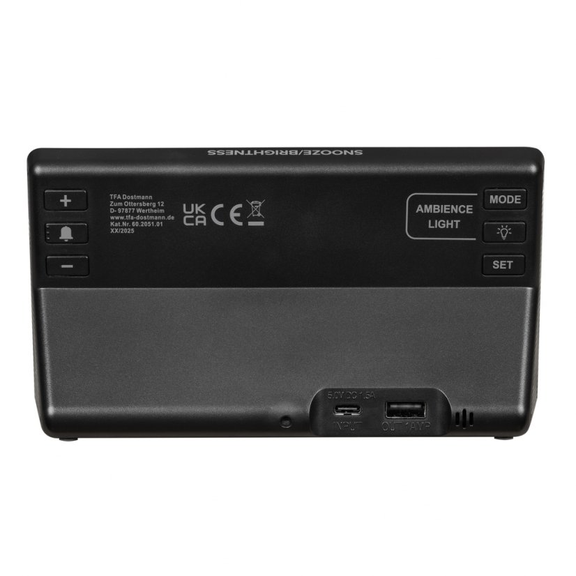 TFA 60.2051.01 - digitální budík s barevným osvětlením