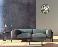 TFA 60.3021 - VINTAGE - Nástěnné hodiny velikosti XXL