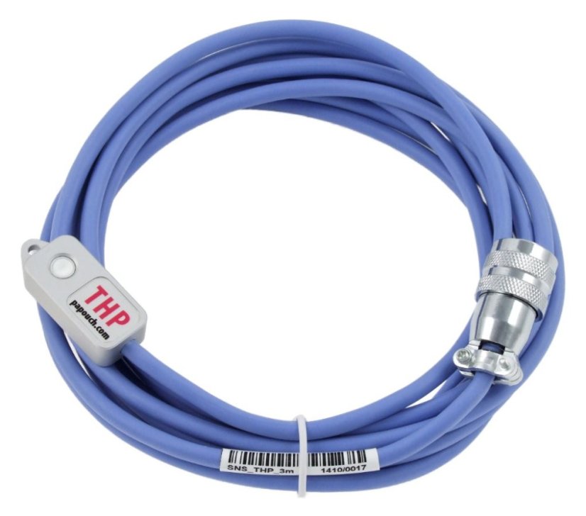 Kabelový senzor teploty, vlhkosti, tlaku – 15 m