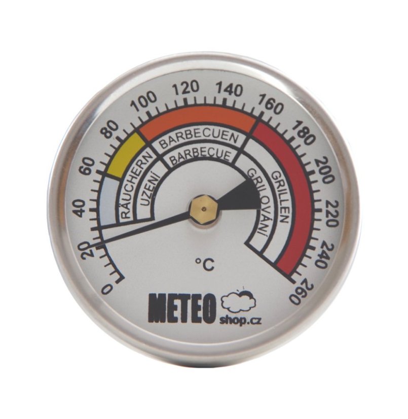 Teploměr do udírny - průměr 60 mm, stonek 100 mm