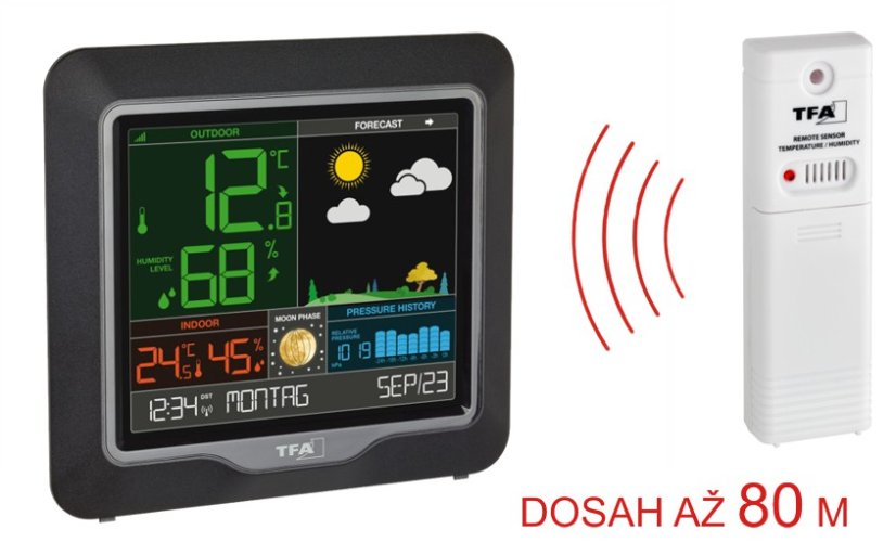 TFA 35.1150.01 - SEASON - Bezdrátová meteostanice s barevným displejem