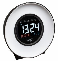 TFA 60.2023.02 - MOOD LIGHT - Digitální budík se zvuky přírody a barevným podsvícením