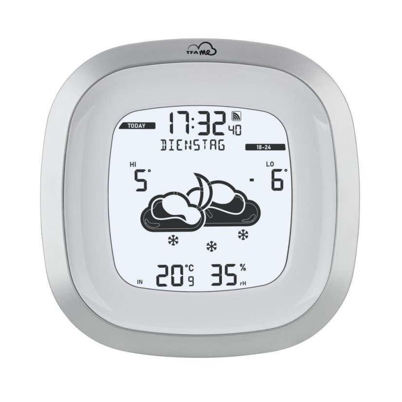 TFA 35.8101.54 - Bezdrátová WiFi meteostanice s chytrou předpovědí TFA.me ID-03