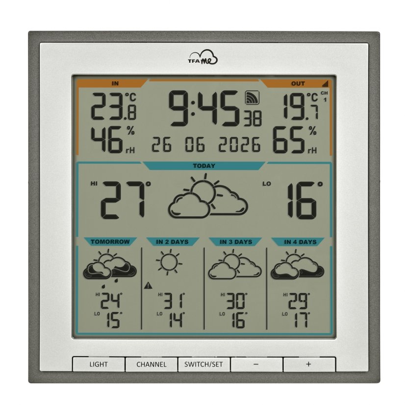 TFA 35.8105.10 - Bezdrátová WiFi meteostanice s chytrou předpovědí TFA.me ID-08
