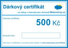 Dárkový certifikát 500 Kč